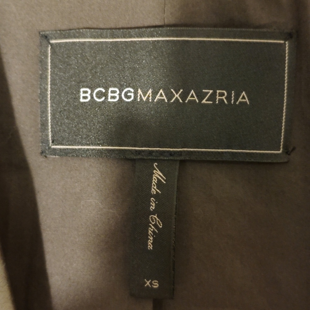 BCBGMaxAzria Black Faux Leather Cape Style Blazer - Picture 7 of 10
